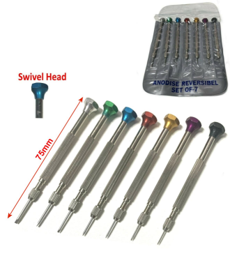 7 Piece Prec Flat Screwdriver Set in Wallet