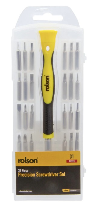 Rolson 31 P/C Precision Screwdriver & Bit Set - Image 2