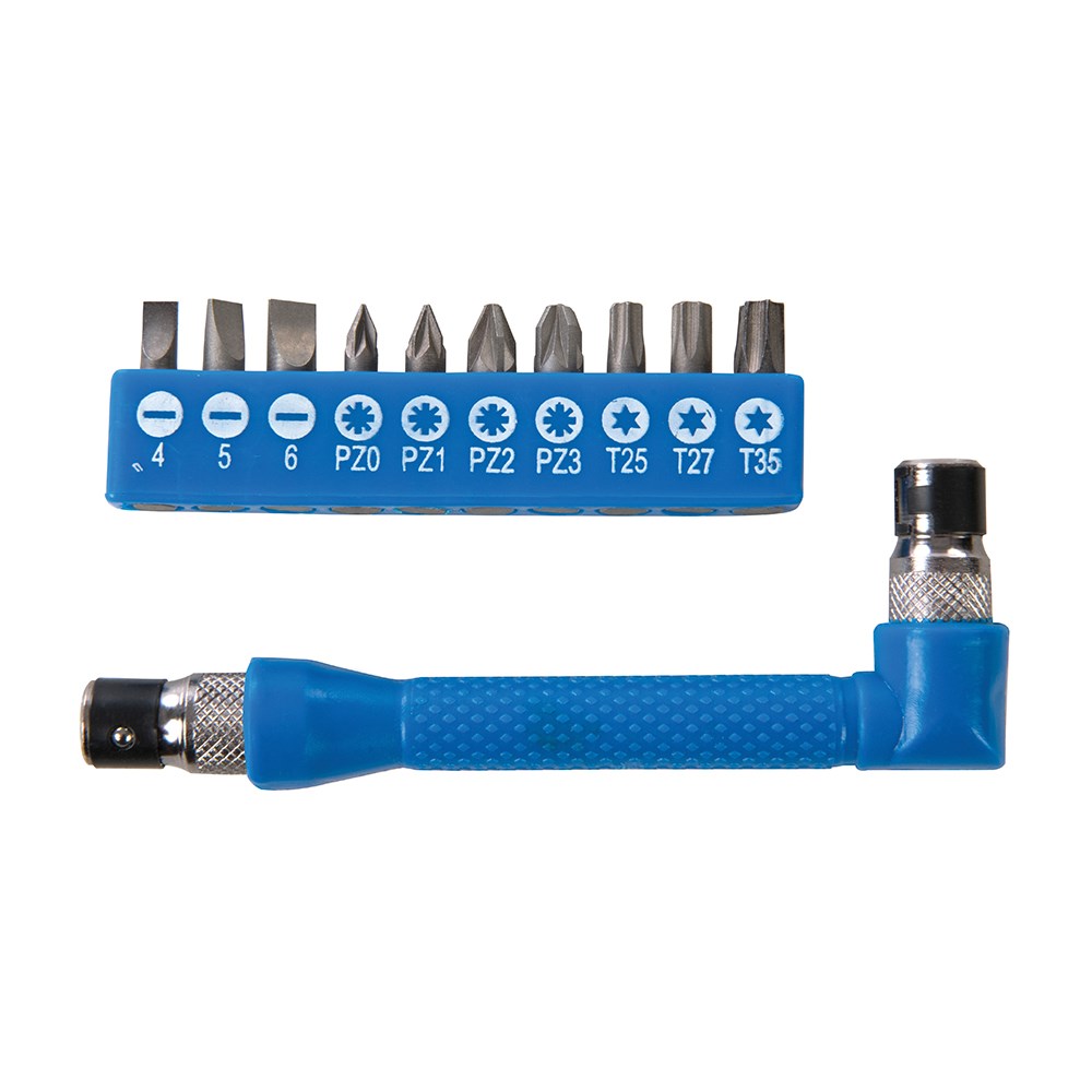 11 Piece Silverline Angle Screwdriver Bit Set