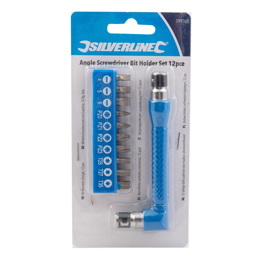 11 Piece Silverline Angle Screwdriver Bit Set - Image 3