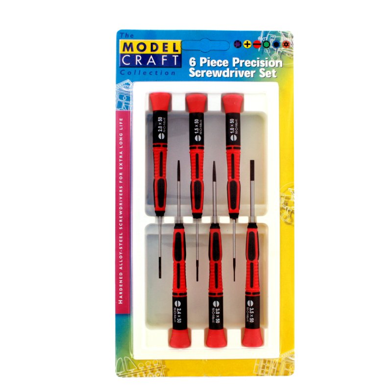 6 Piece Precision Screwdriver Set Flat - Image 2
