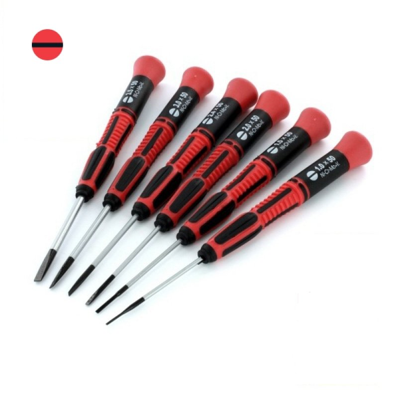 6 Piece Precision Screwdriver Set Flat