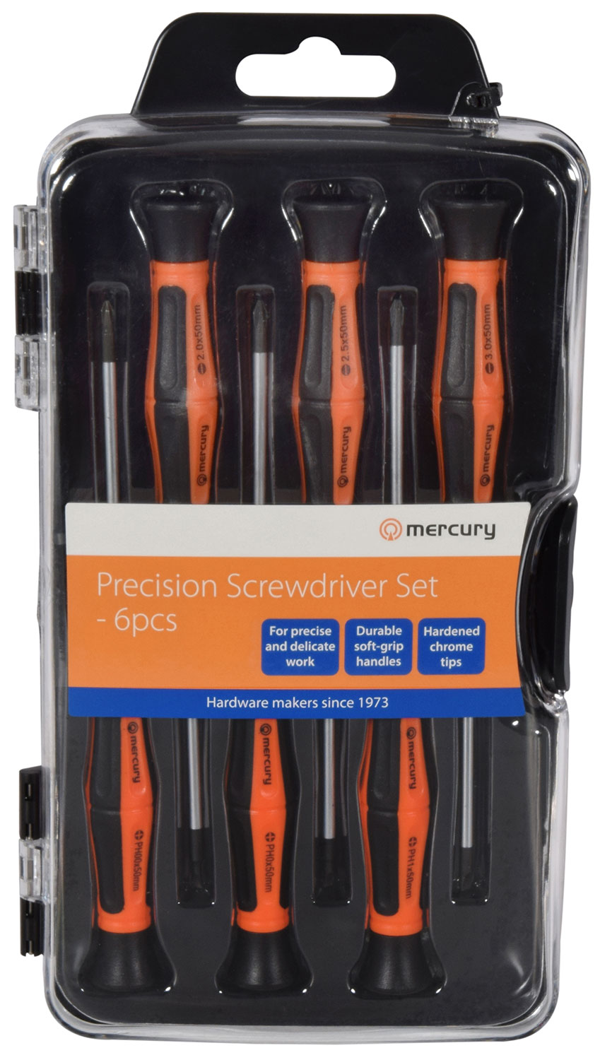 Mercury Precision Screwdriver Set Phillips/Plain Slot