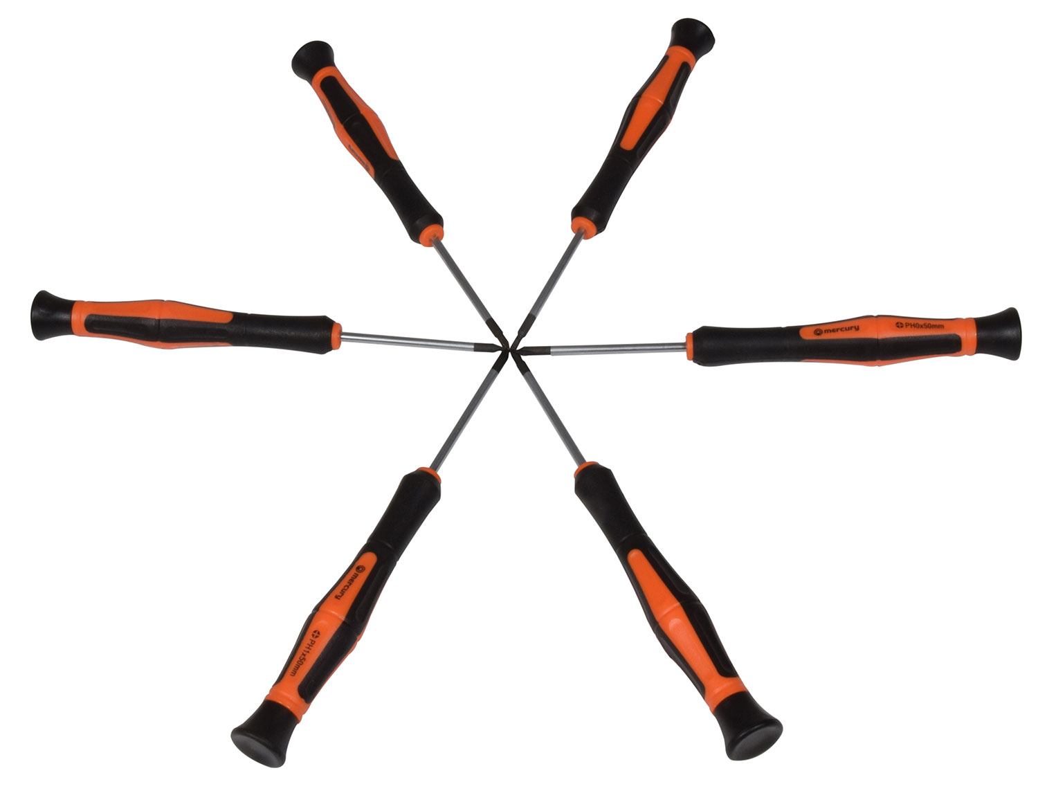 Mercury Precision Screwdriver Set Phillips/Plain Slot - Image 3