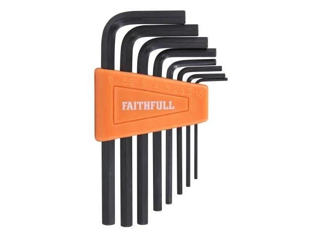 Faithfull 8 P/c Hex Key Set Metric