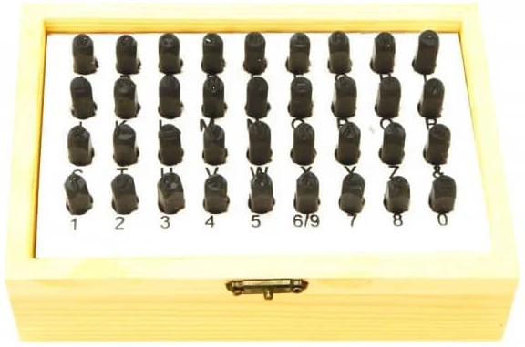 36 Piece Letter & Number Stamp Set