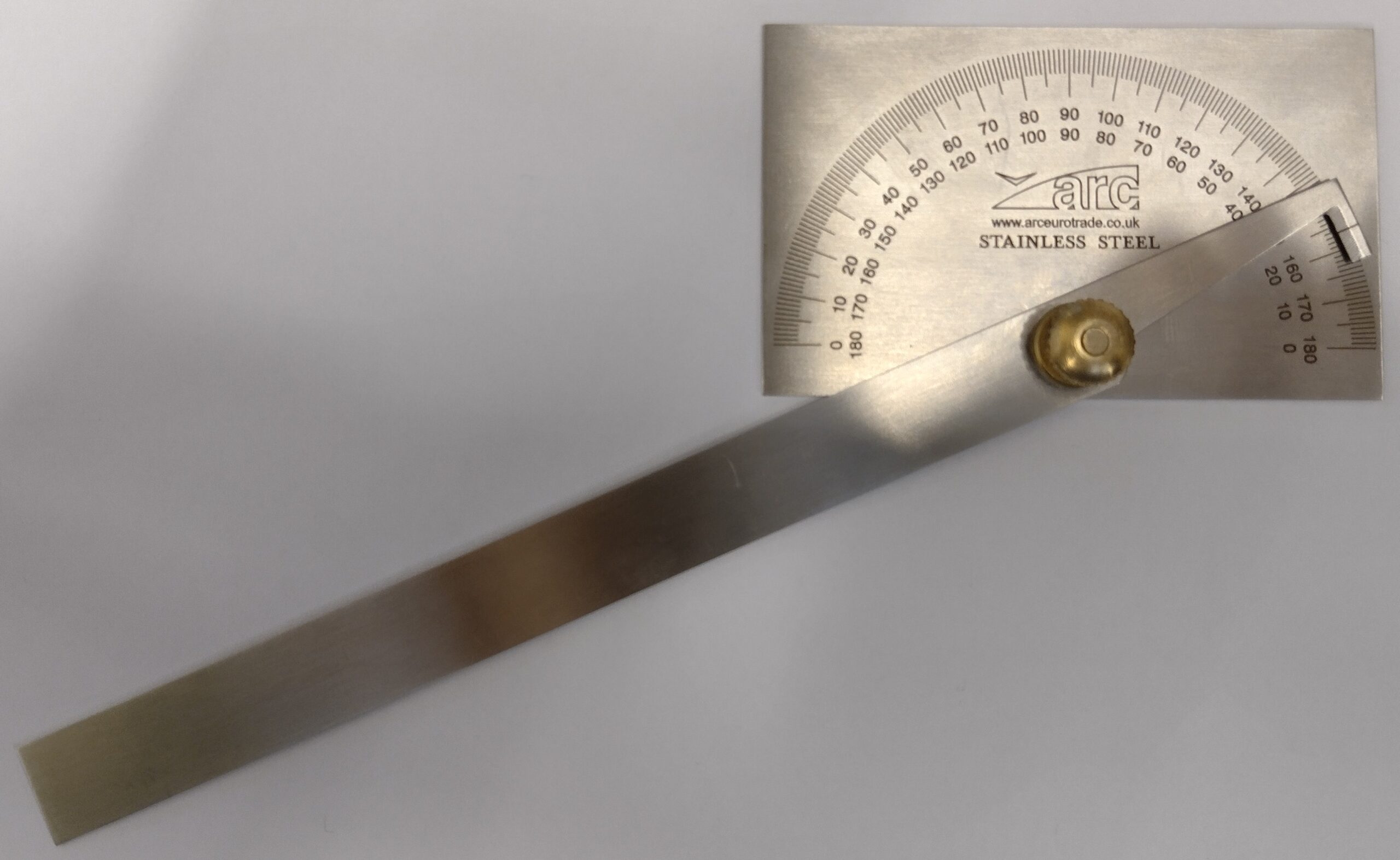 ECO Square Head Stainless Steel Protractor with Plain Beam