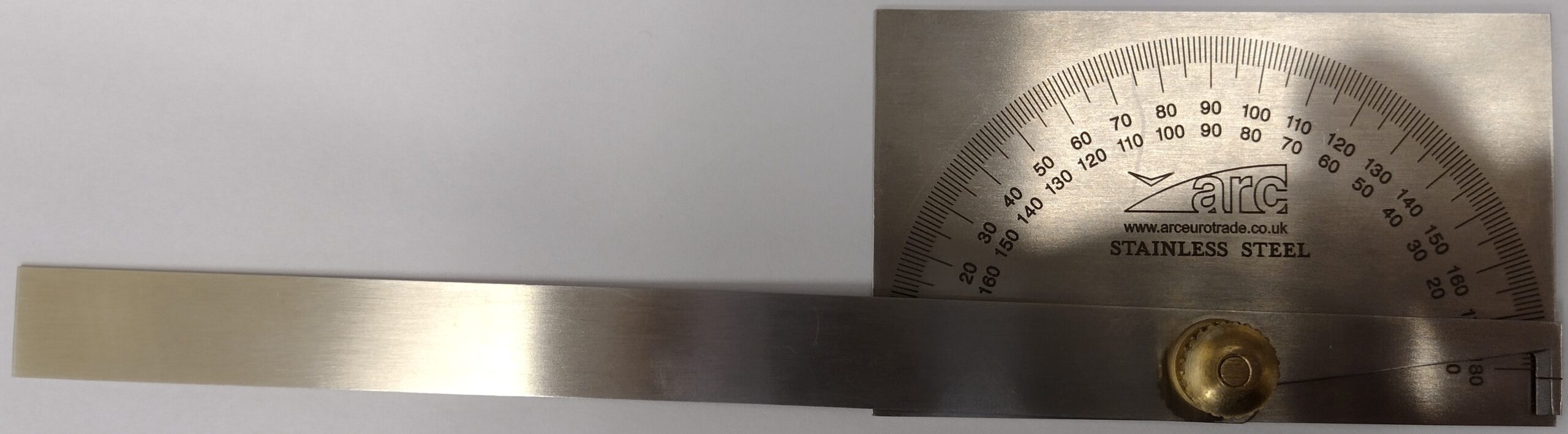 ECO Square Head Stainless Steel Protractor with Plain Beam - Image 2