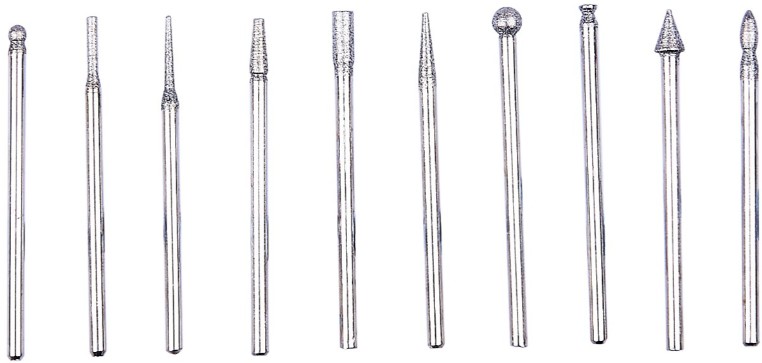 10 P/c Diamond Bur Set 2.35mm Shank