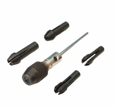 Adaptor Chuck + 4 Collets Cap 0-3mm