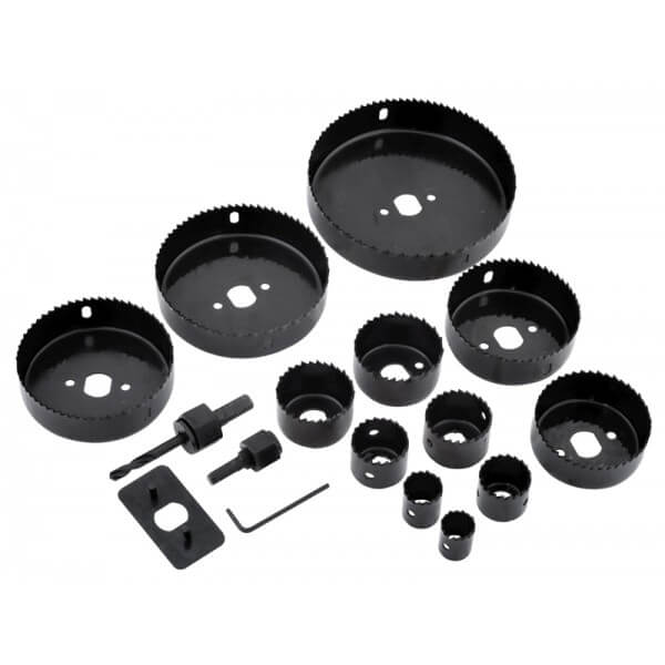 16 Pc HoleSaw 1"Depth 22-127mm dia