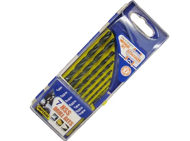 Faithfull HSS Drill Set 1/16"-1/4" 7 Piece