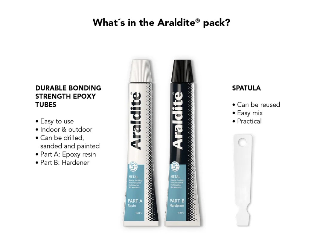 Araldite 5 Min Steel 2 x 15ml - Image 4