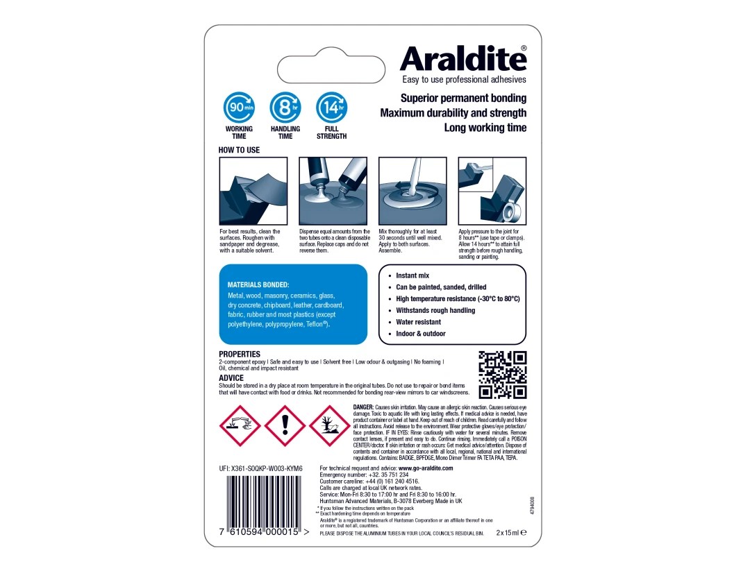 Araldite Standard Tube 2x15ml - Image 3