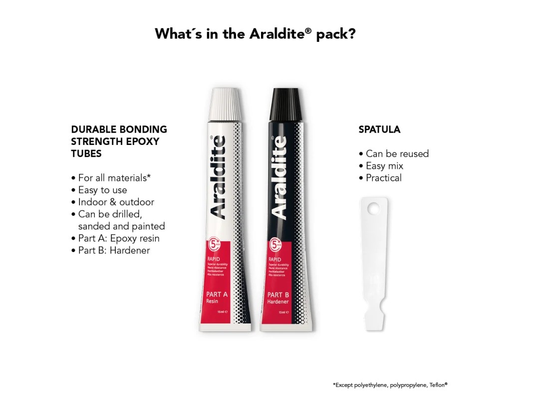 Araldite Rapid Tube 2 x 15ml - Image 4