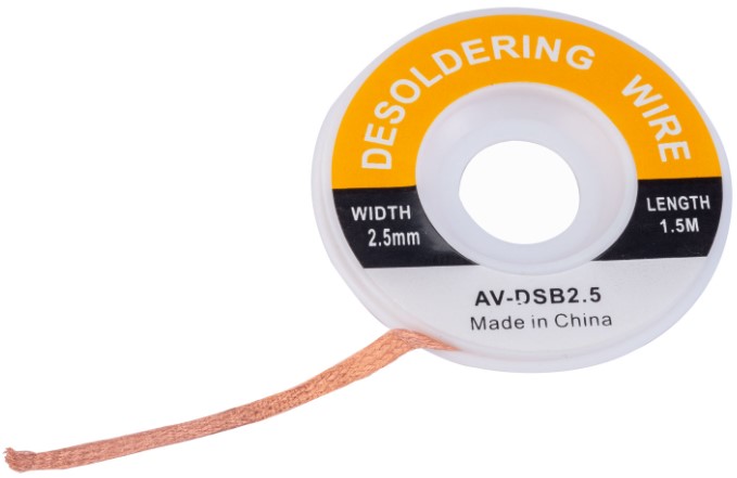 Desoldering Wick 2.5mm x 1.5M