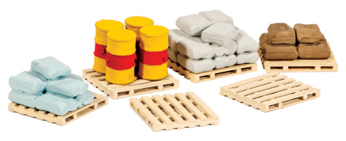PECO Ratio N Gauge Pallets, Sacks, Barrels 221