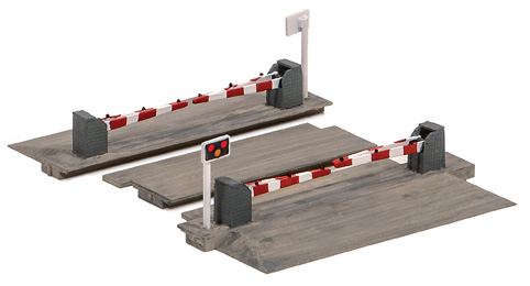 Ratio N Gauge Level Crossing with Barriers 235