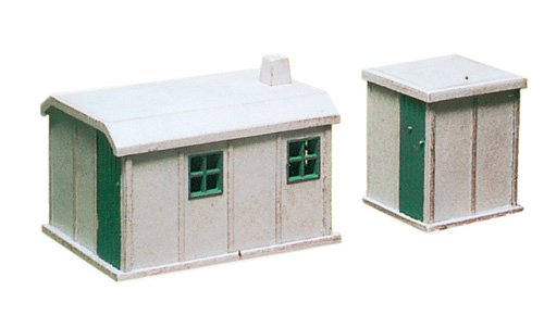 Ratio N Gauge Lineside Concrete Huts (2) 238