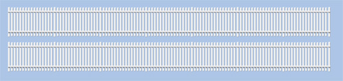 Ratio N Gauge GWR Trackside Fence White 244
