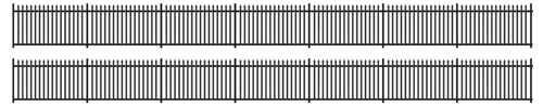 Ratio N Gauge GWR Black Spear Fencing 245