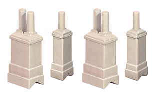 Ratio N Gauge Domestic Chimneys 307