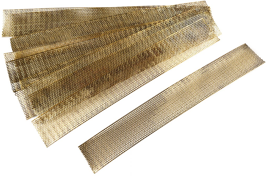 Fine Brass Mesh Square Hole 150mmx30mm