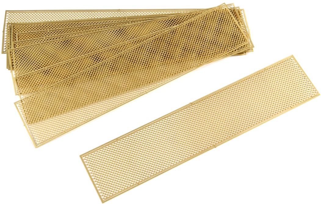 Fine Brass Mesh Round Hole 150x24mm