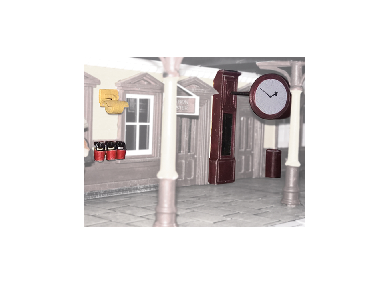 PECO Modelscene OO Gauge Platofrom Accesories Steam Era 5048