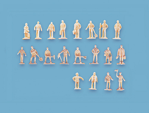 Peco Modelscene N Gauge Assorted Unpainted Figures Set A 5156