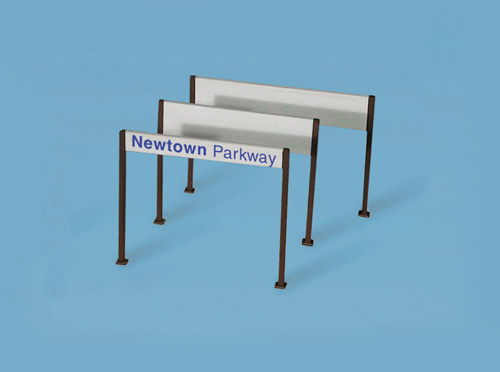 Peco Modelscene N Gauge Station Nameboards, Modern 5186