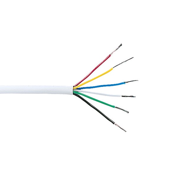 6 Core Signal Cable White