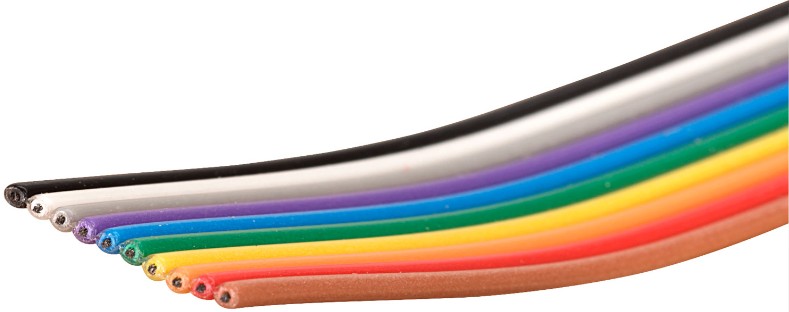 Rainbow Ribbon Cable 10 Way/metre