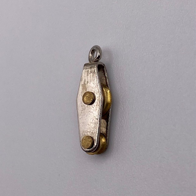 Aeronaut Double Block Nickled Brass 13mm x 5mm
