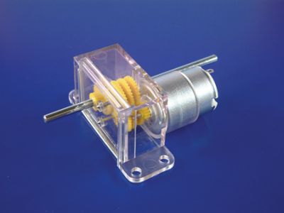 Motor with "Clearbox" Gearbox 1.5 - 6Vdc