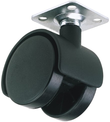 Twin Nylon Swivel Plate Castor 40mm