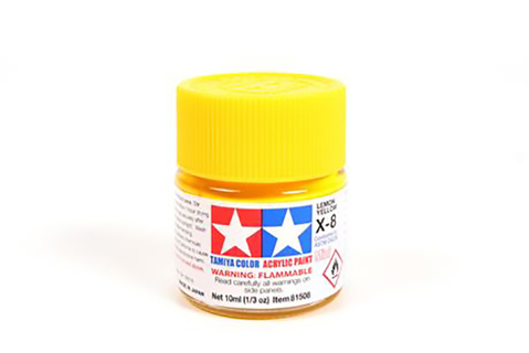Tamiya Acrylic Mini X-8 Lemon Yellow