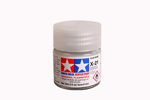 Tamiya Acrylic Mini X-21 Flat Base
