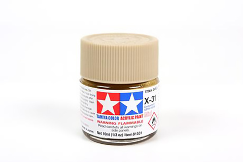 Tamiya Acrylic Mini X-31 Titan Gold