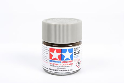 Tamiya Acrylic Mini X-32 Titan Silver