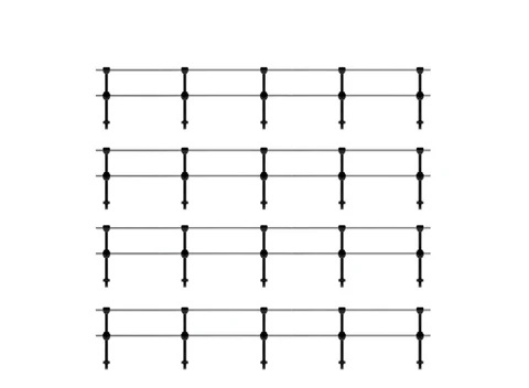 Ratio OO/HO Double Handrail Stanchions 144