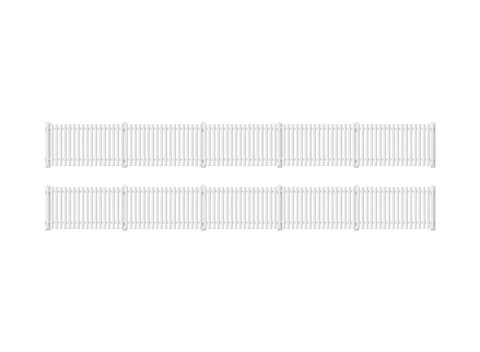 Ratio OO/HO GWR Station Fencing Straight White 421