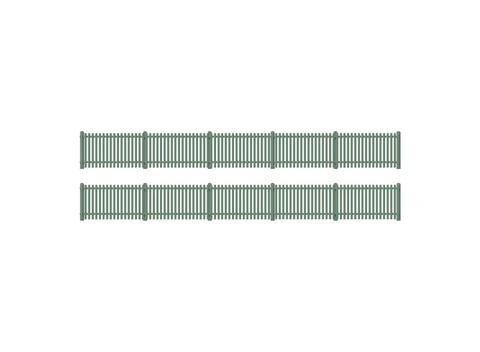 Ratio OO/HO GWR Station Fencing Straight Green 431