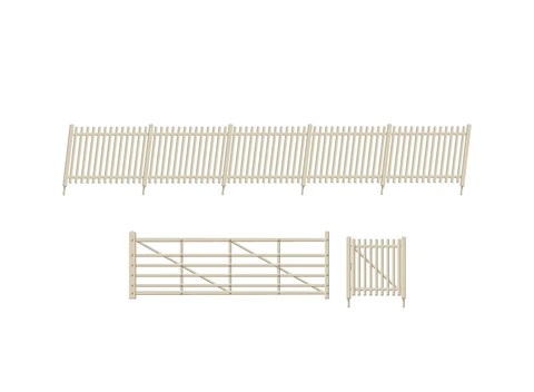 Ratio OO/HO Concrete Pale Fencing Ramps&Gates 432A