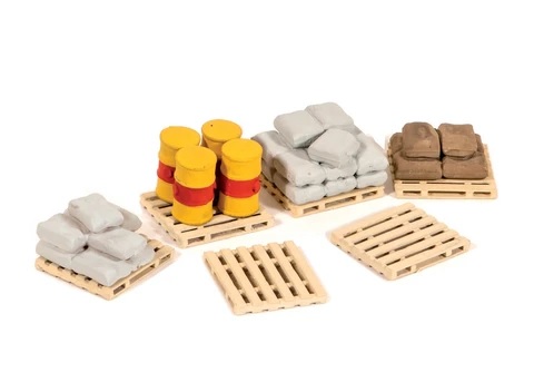Ratio OO/HO Pallets, Sacks&Barrels 514