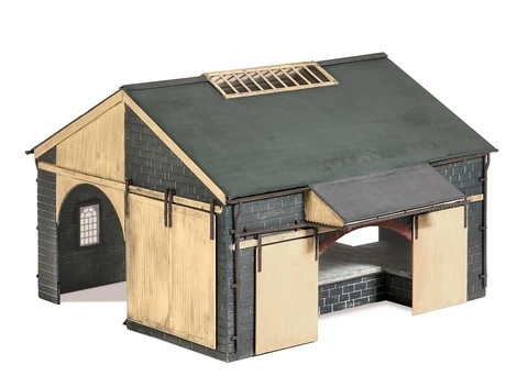 Ratio OO/HO Stone Goods Shed 534
