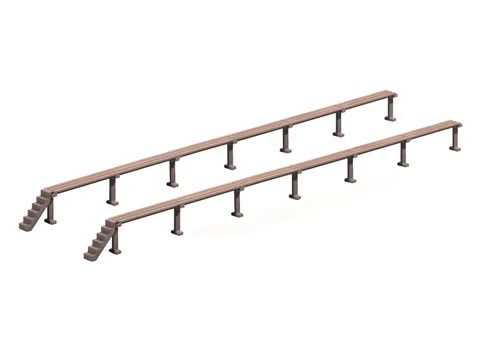 Ratio OO/HO Carriage Cleaning Platform 544