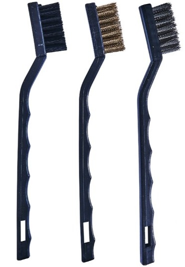 3 P/c Miniature Cleaning Wire Brush Set