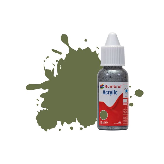 Humbrol No 80 Grass Green Matt Acrylic Paint (14ml)