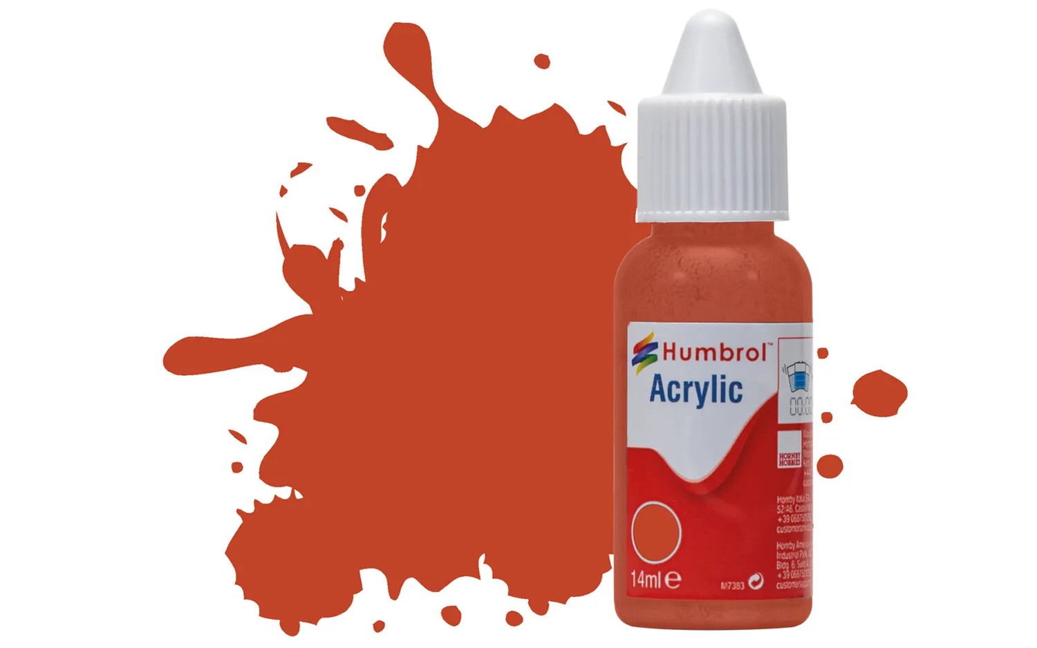 Humbrol No 100 Red Brown Matt Acrylic Paint (14ml)